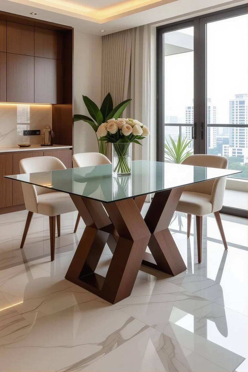 Dining table set, 4 seater